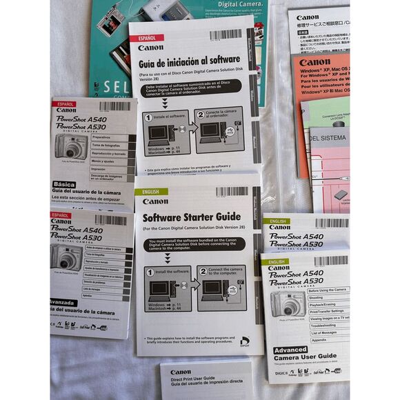 Canon PowerShot A540 & A530 User Guide/Manual Basic & Advanced - Picture 2 of 7